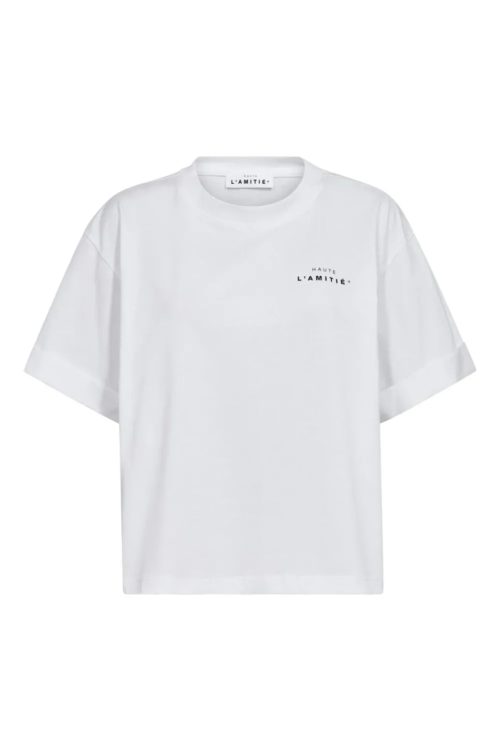 Haute L'Amitie HL Crew Neck Crop Tee HL10122 White