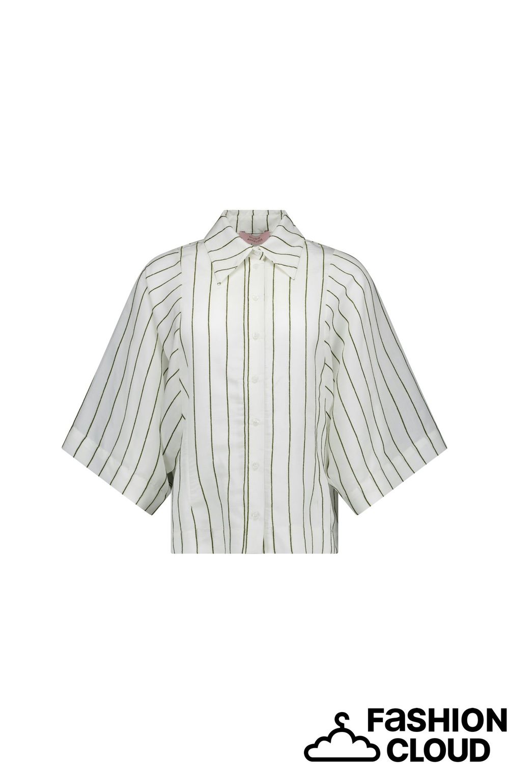 Studio Anneloes Fabienne stripe blouse 13644 offwhite/new army