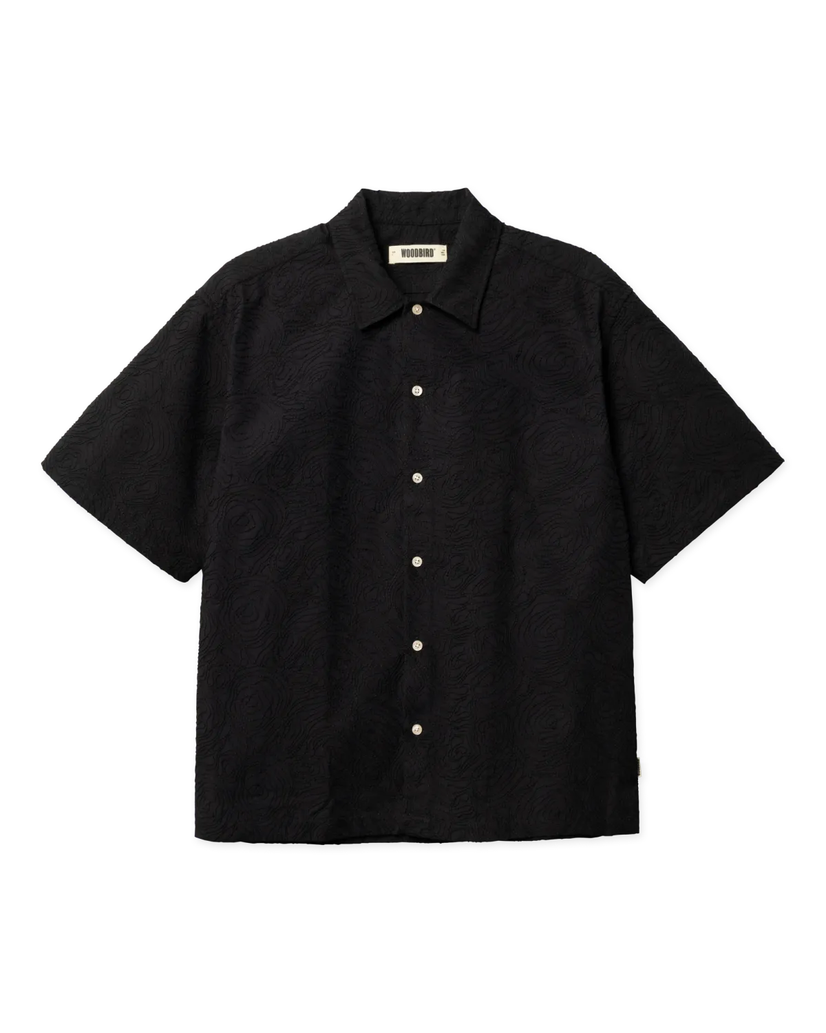 Woodbird WBWang Embroidery Shirt 2616-702 Black