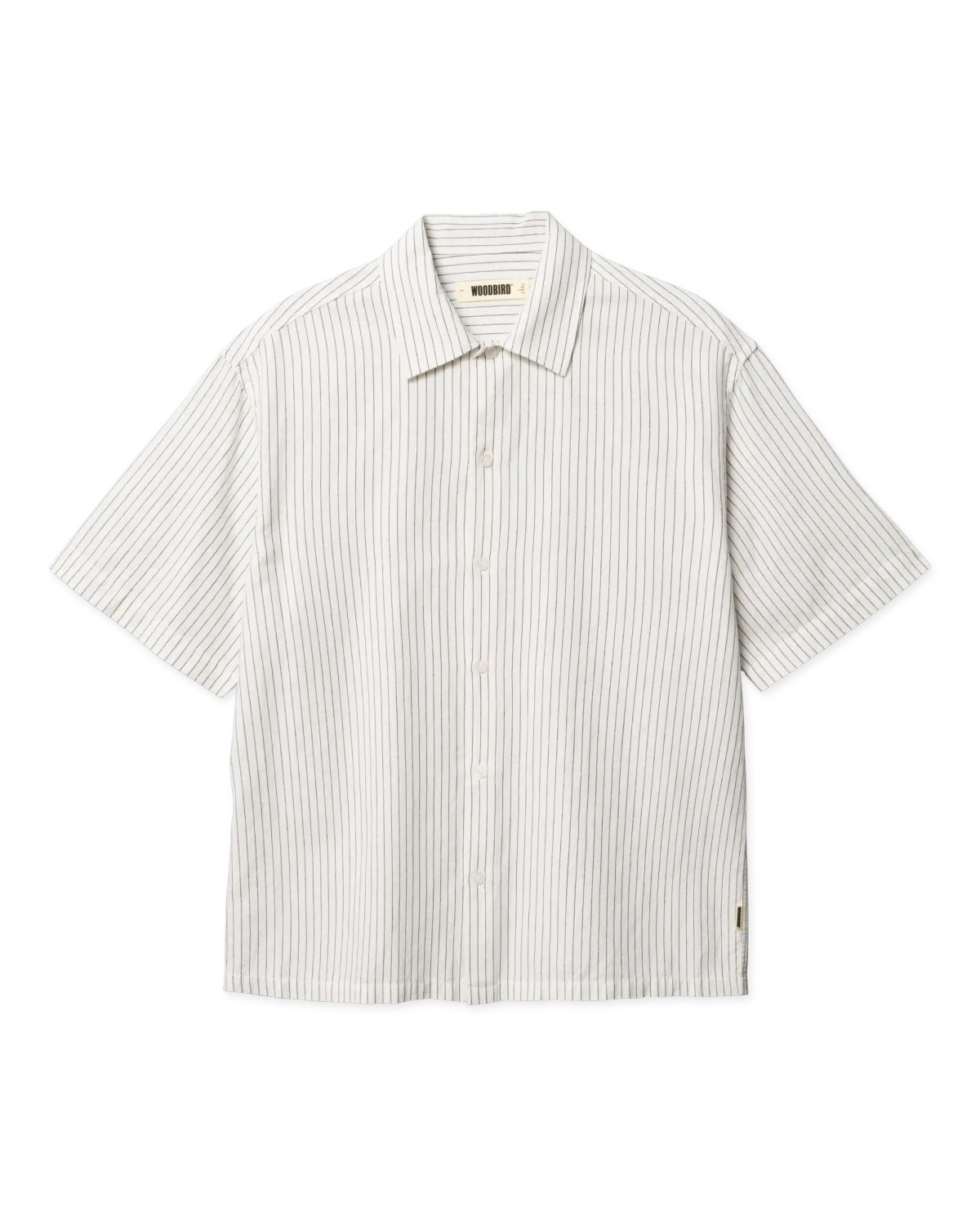 Woodbird WBWang Tai Stripe Shirt 2616-709 White Stripe