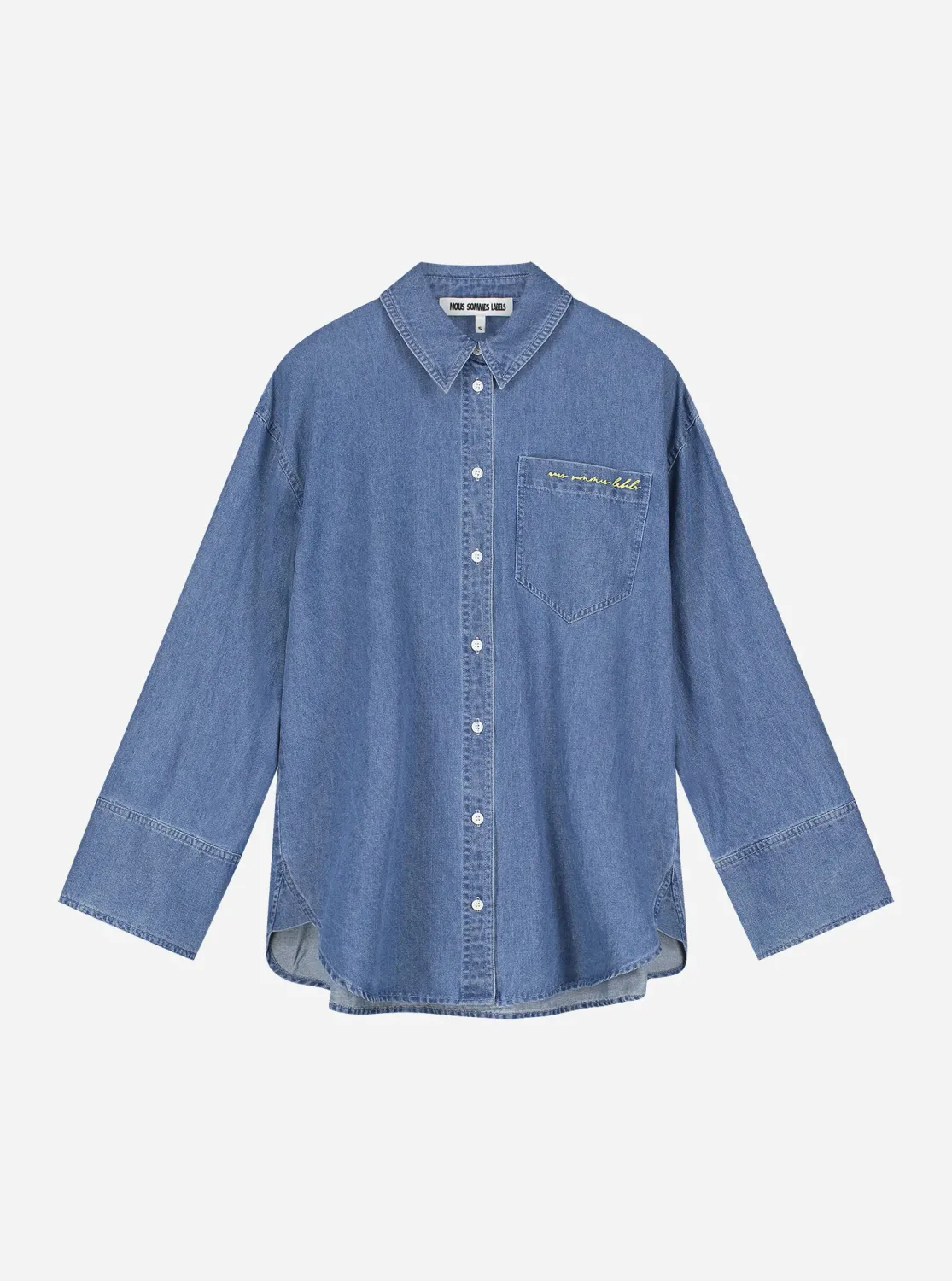Nous Sommes Labels Greta Chambray Shirt NO-DS26063 Light Blue
