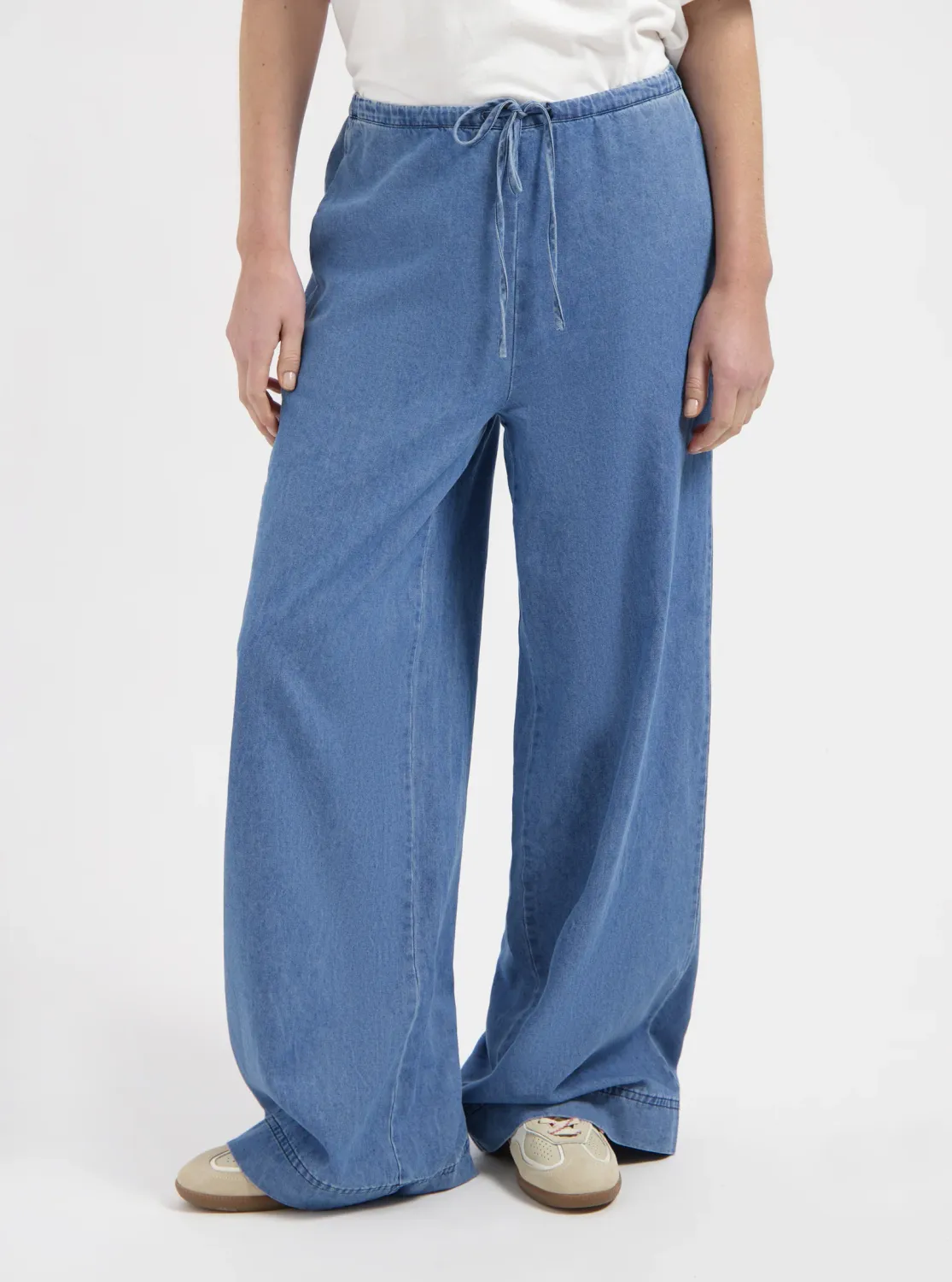 Nous Sommes Labels Lauren Chambray Trousers NO-DS26064 Light Blue