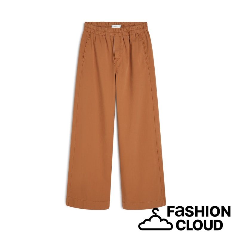 Summum Woman Palazzo pant Combed stretch cotton 4s2909-12399 Cinnamon