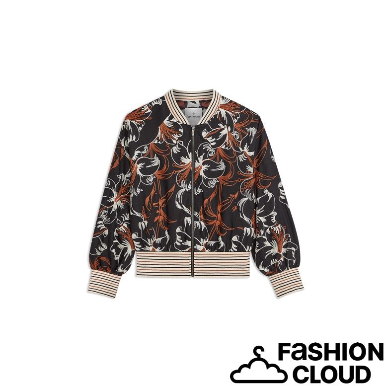 Summum Woman Jacket Embroidered 1s1302-12382 Black