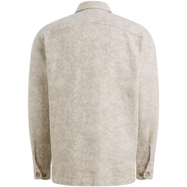 Cast Iron LONG SLEEVE SHIRT Twill Slub Strip CSI2603225 White Onyx