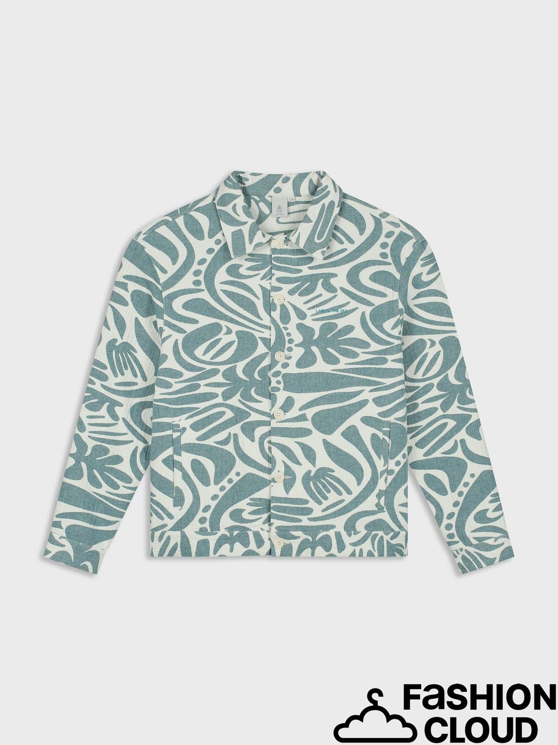 Law Of The Sea SAPPHIRE JACQUARD TRUCKER JACKET LAW-10356 Green