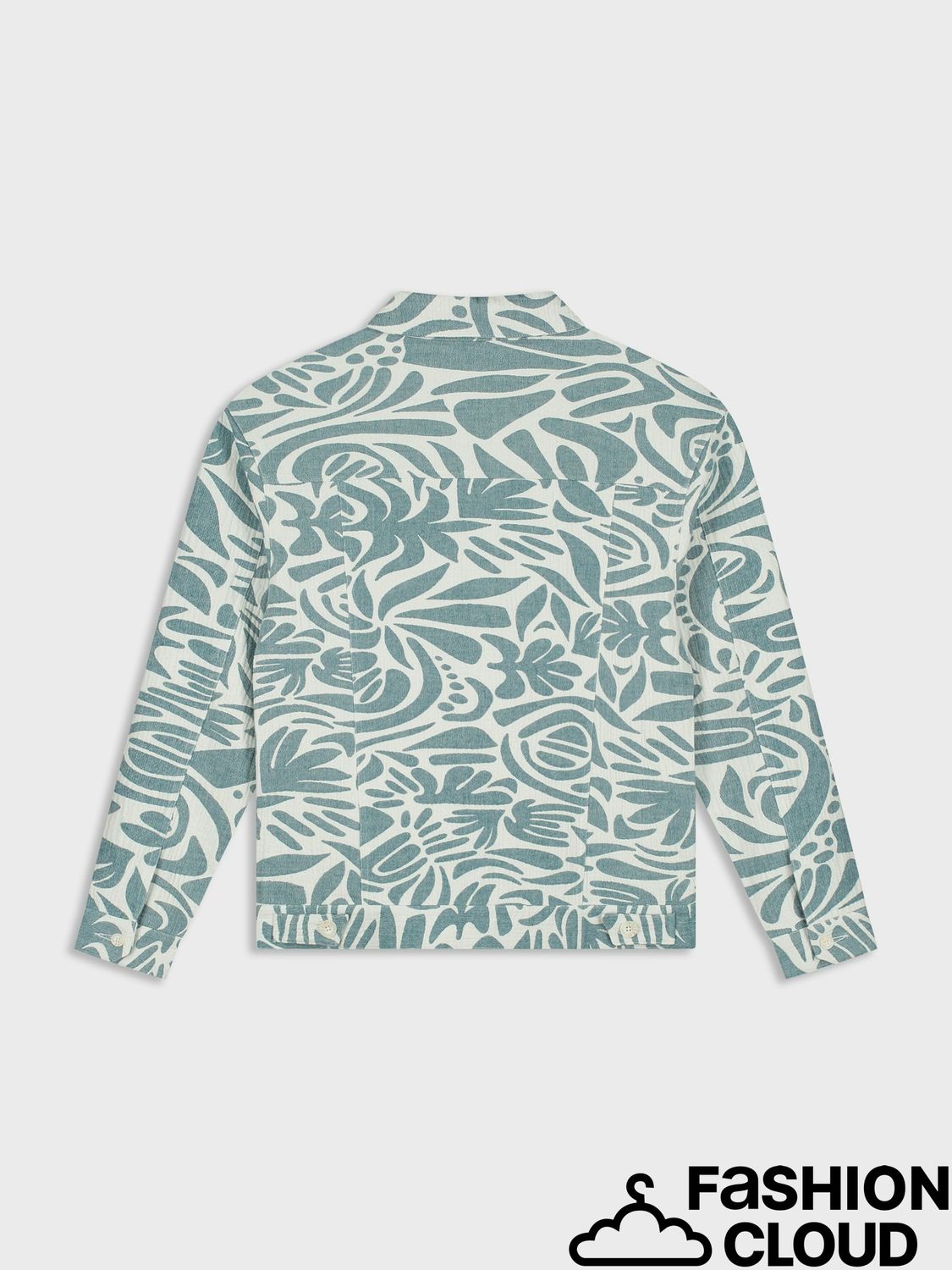 Law Of The Sea SAPPHIRE JACQUARD TRUCKER JACKET LAW-10356 Green