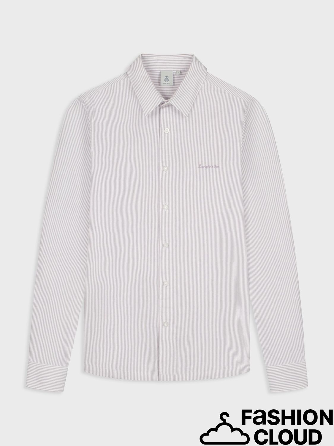 Law Of The Sea ARTISAN OXFORD STRIPE SHIRT LAW-10371 Purple