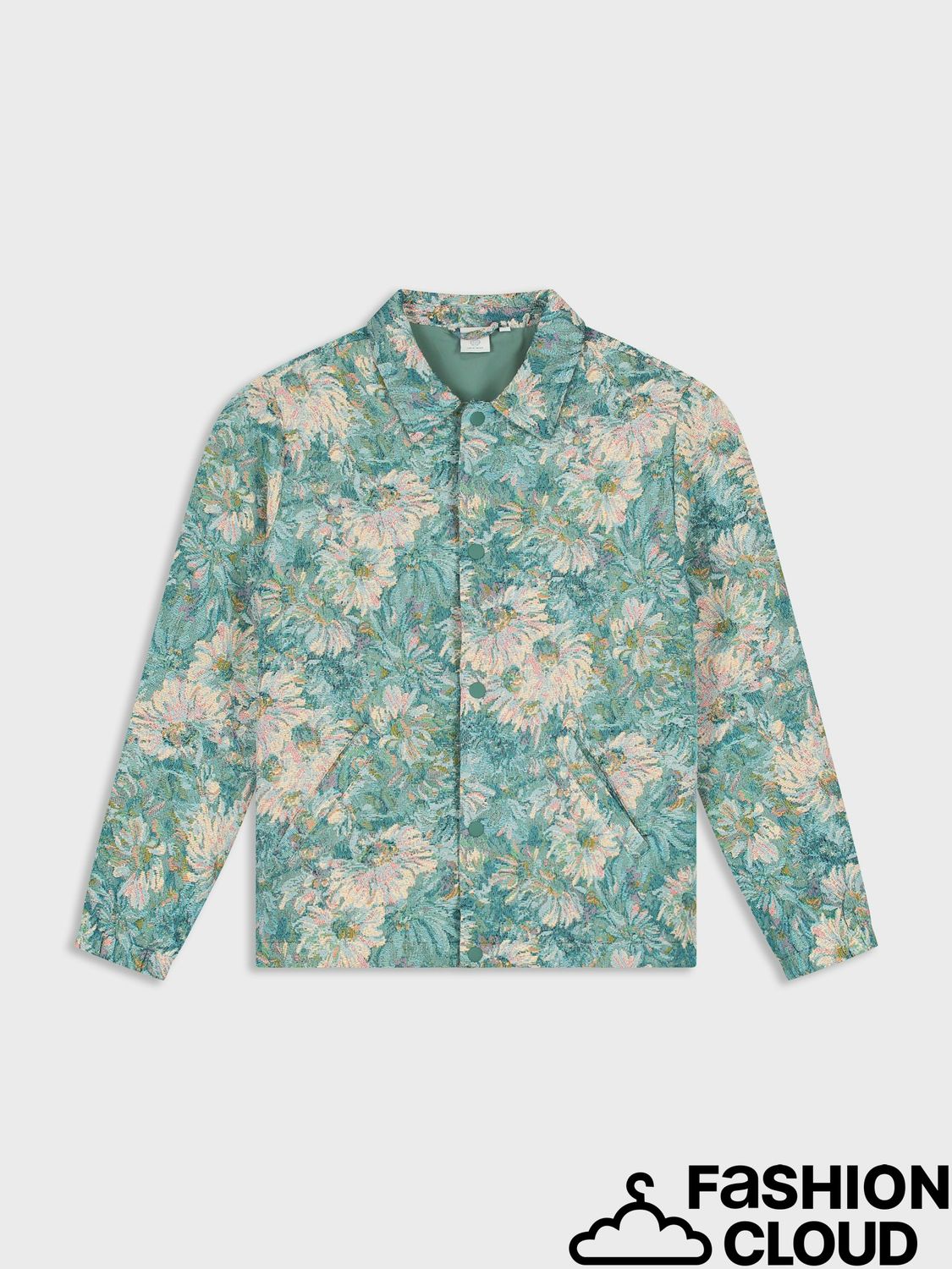 Law Of The Sea FERREN JACQUARD SHIRTJACKET LAW-10355 Denim Blue