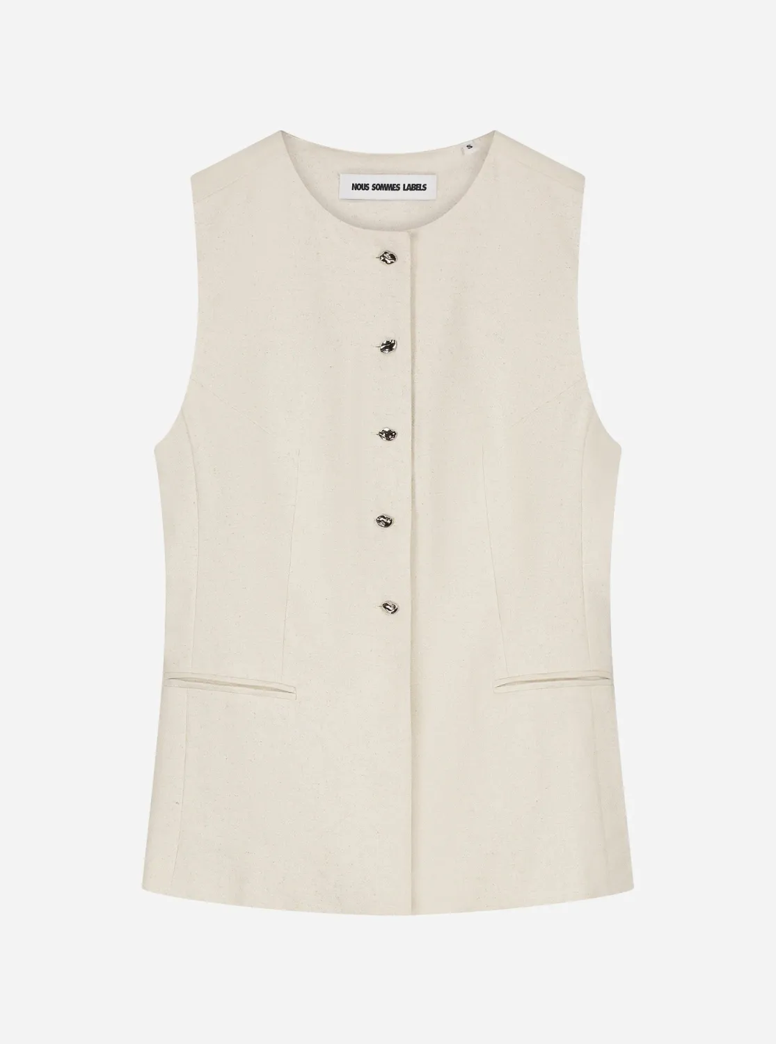 Nous Sommes Labels Teddie Gilet NO-DS26062 Off White