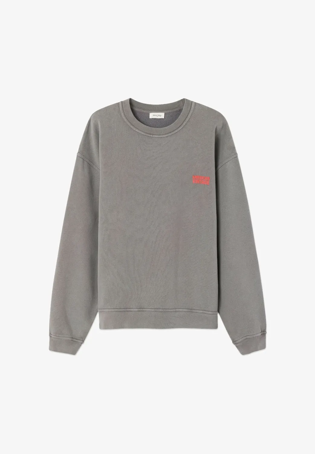 American Vintage SWEAT ML COL ROND MPLI03BE26 CENDRE VINTAGE