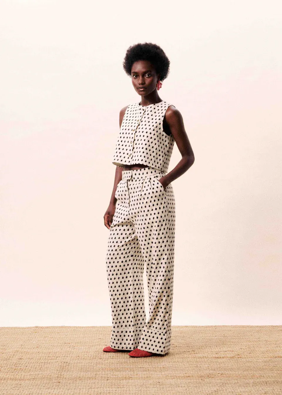 FRNCH ISOLDE PANTS CHC26164 CREME