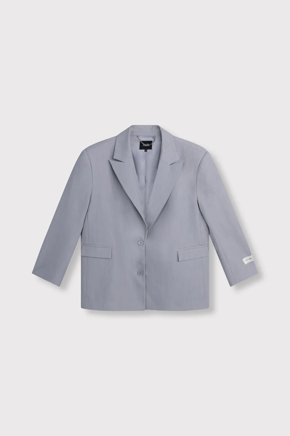 Alix the Label ladies woven clean mix blazer 2603464575 soft grey melange