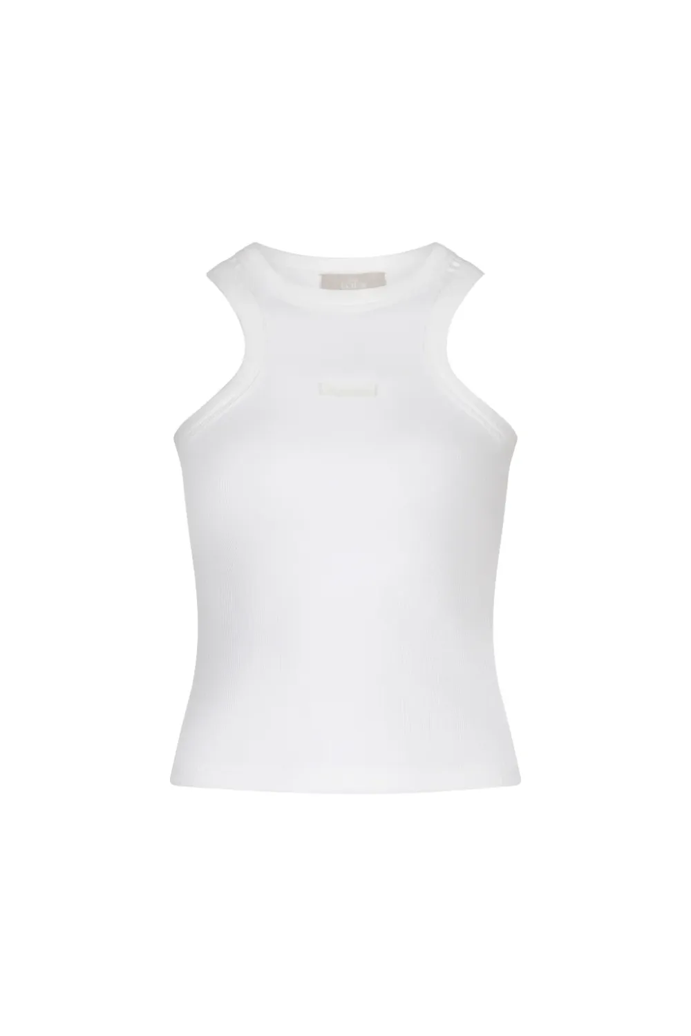 The Lola Club Jolie Singlet Jolie-001 Crispy White The Lola Club Jolie Singlet Jolie-001 Crispy White