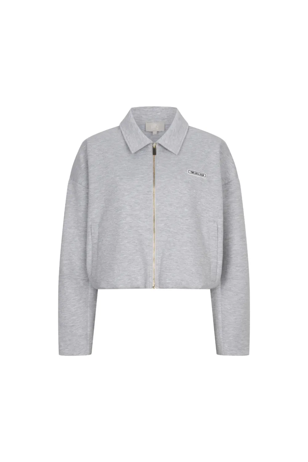 The Lola Club Millie Zip Through Millie-002 Grey Melange