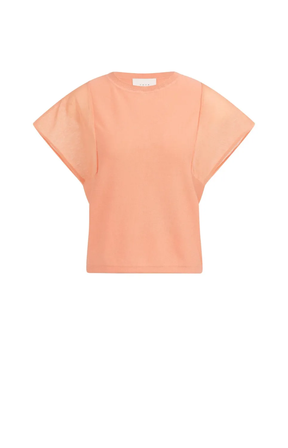 YaYa Sweater with transparent short 01-000578-604 PEACH PALAZZO ORANGE