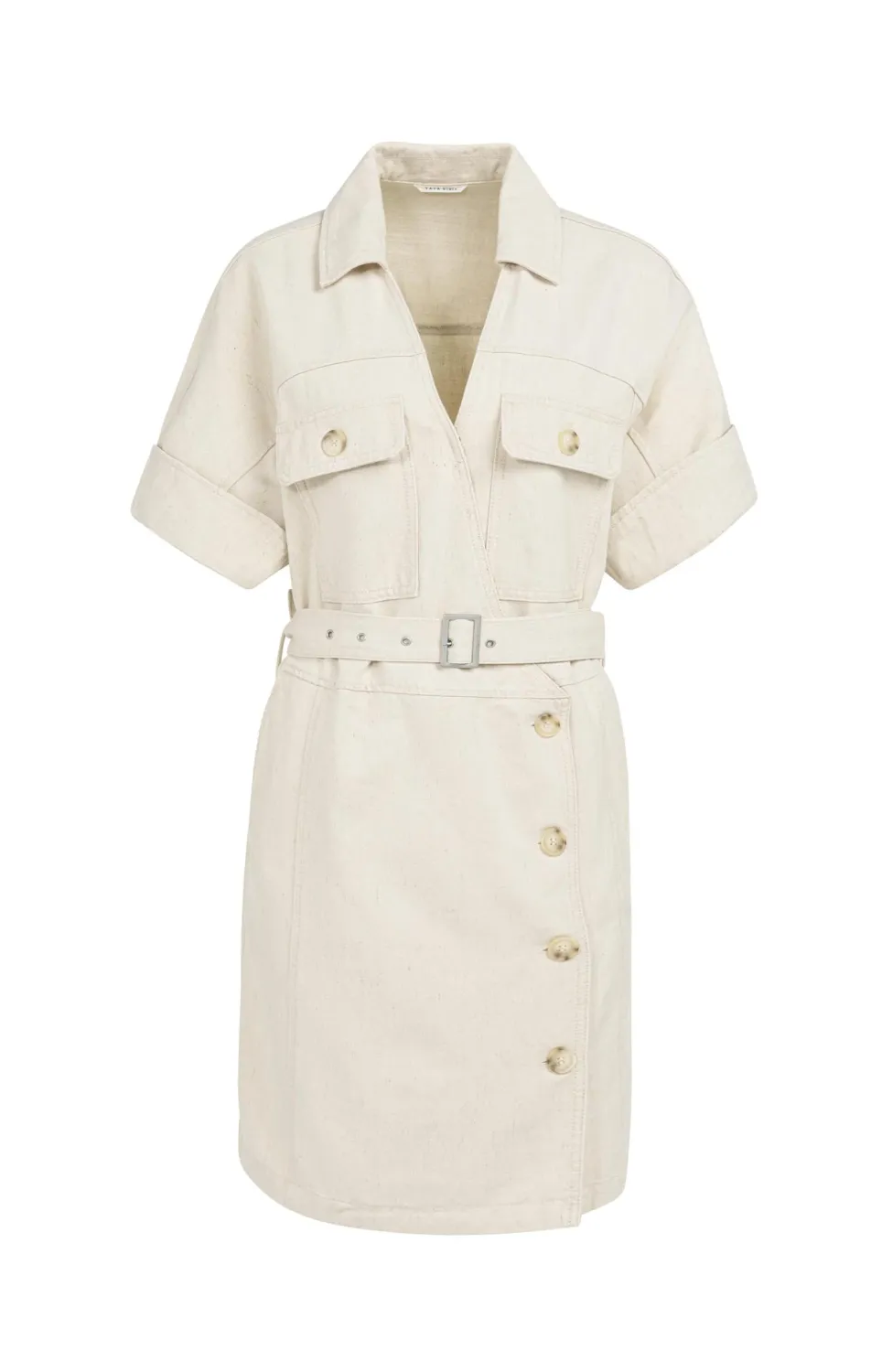 YaYa Denim look dress 01-601224-604 CLOUD CREME WHITE