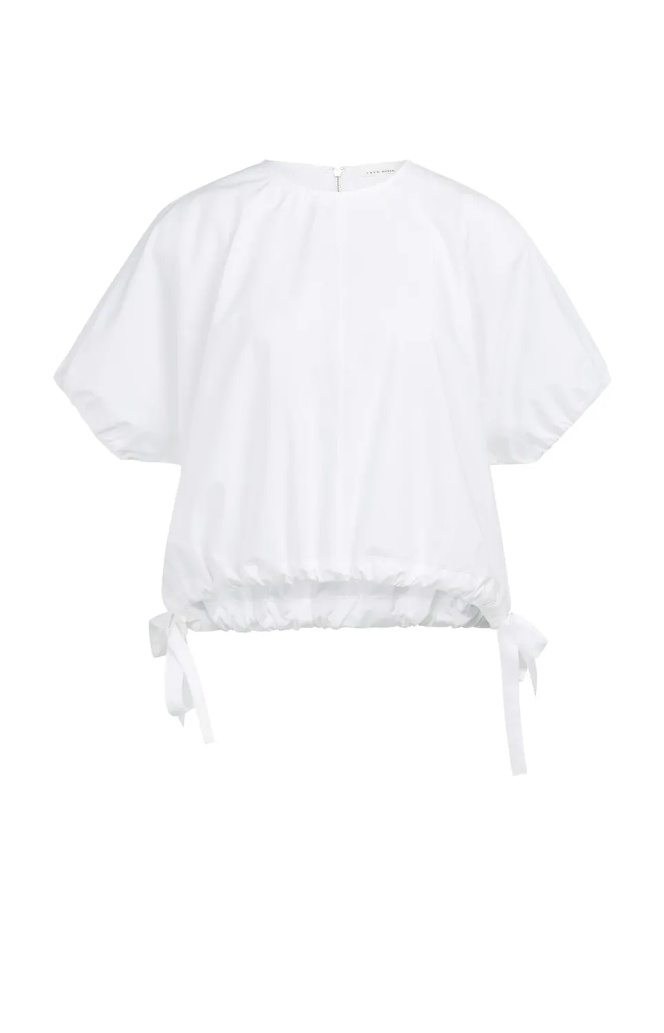 YaYa Boxy top with adjustable waist 01-701361-604 PURE WHITE