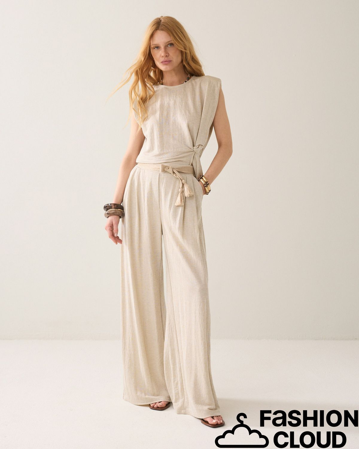 Summum Woman Trouser Linen look 4s2972-30761 702