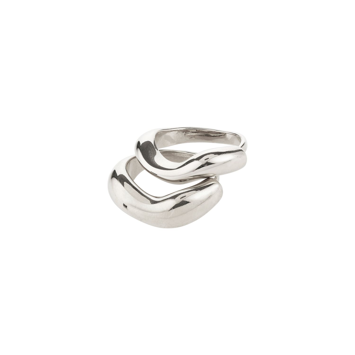 Pilgrim CALLAWAY rings 2-in-1 set, silver-pl 282616024 Silver Plated