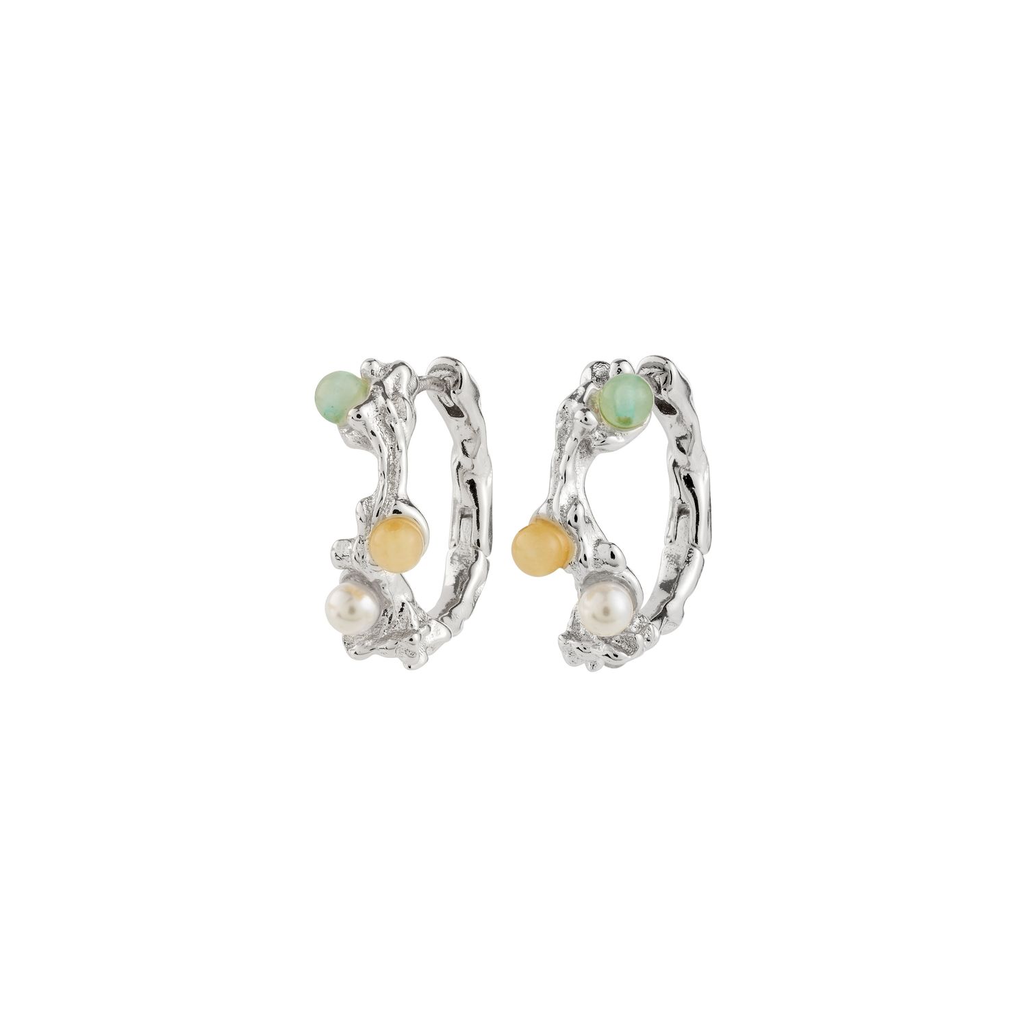 Pilgrim IRIS hoop earrings silver-plated 272616813 Silver Plated