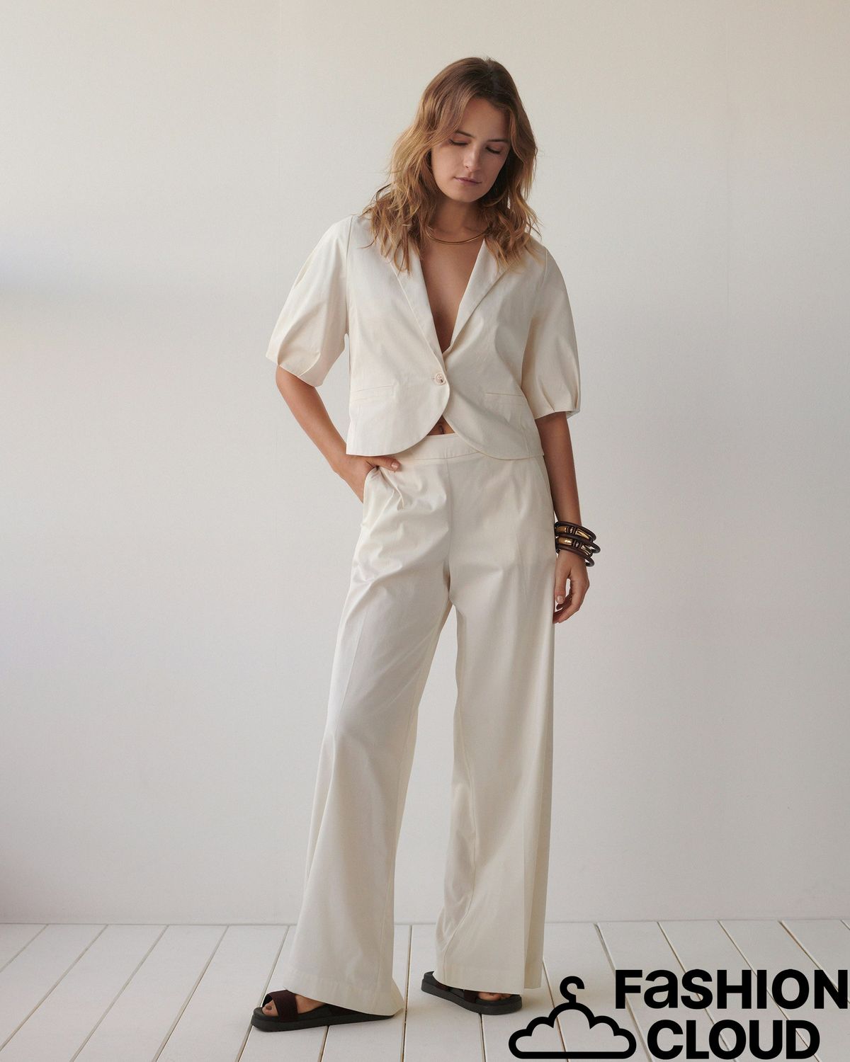 Summum Woman Trousers long Cotton stretch 4s2992-11816 115