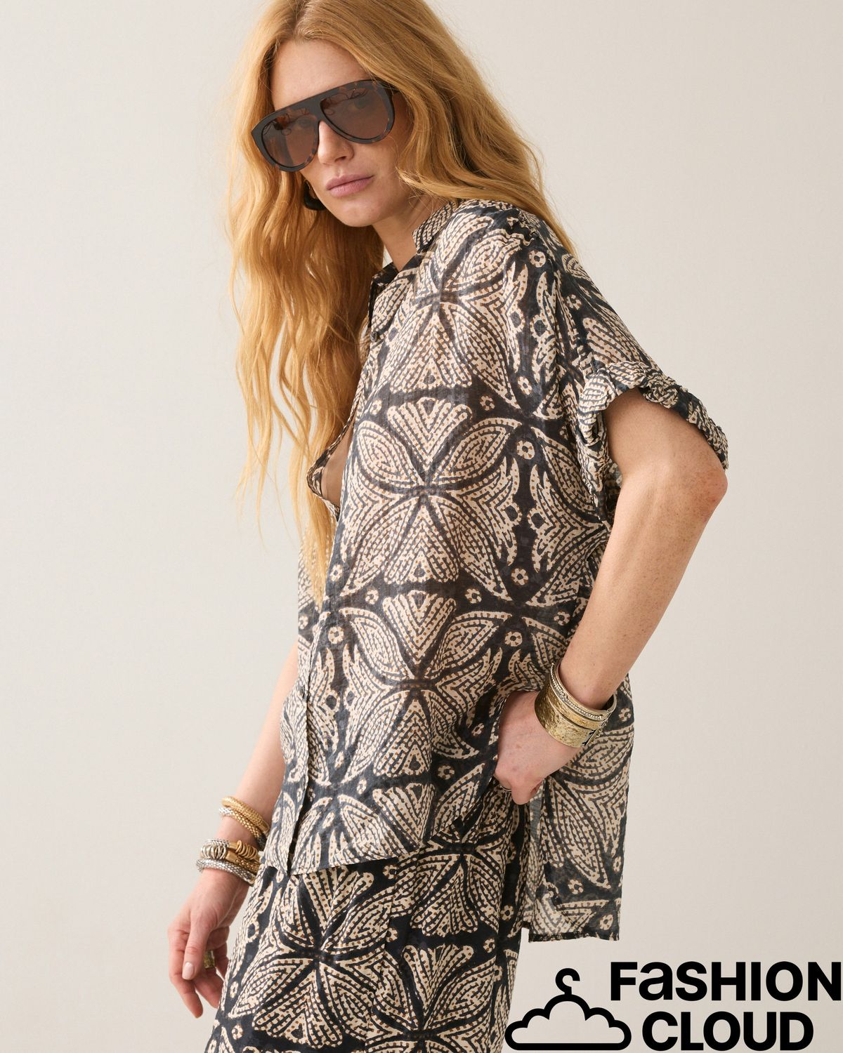 Summum Woman Blouse Ethnic print 2s3498-12447 990