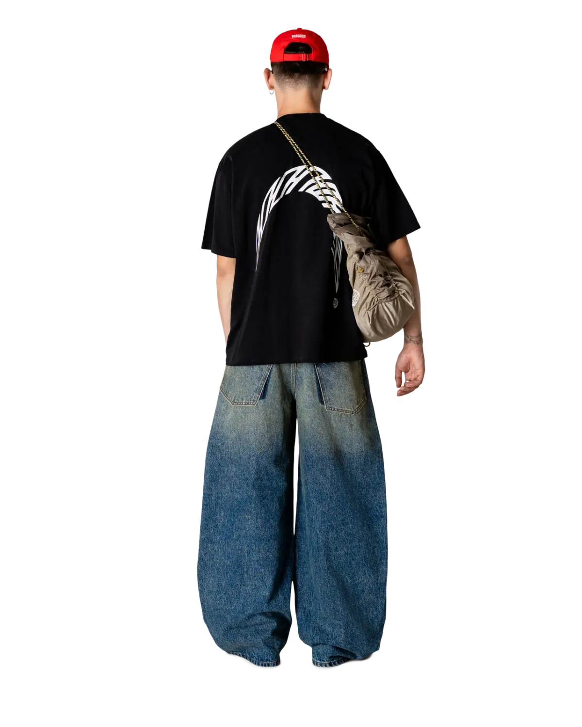 Woodbird WBBaine Warp Acid Tee 2626-404 Washed Black