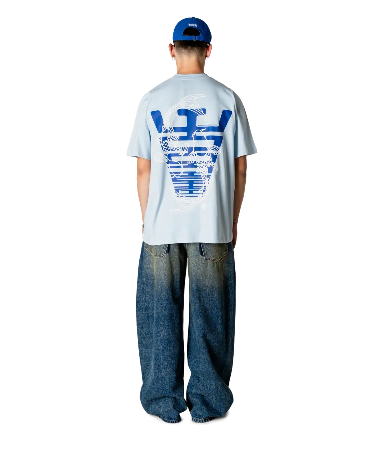 Woodbird WBBaine Carp Tee 2626-400 Dusty Blue