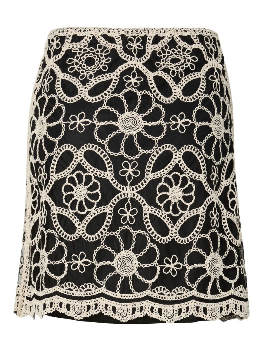99999 - Algemene gro YASCILIA HW CROCHET SKIRT - FEST 26040656 Black/W. PRISTINE