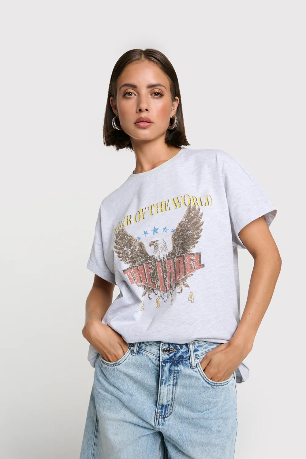 Alix the Label EAGLE T-SHIRT 2604819706 light grey melange