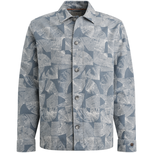 Cast Iron Long sleeve shirt Jacquard double CSI2604254 Mirage Gray