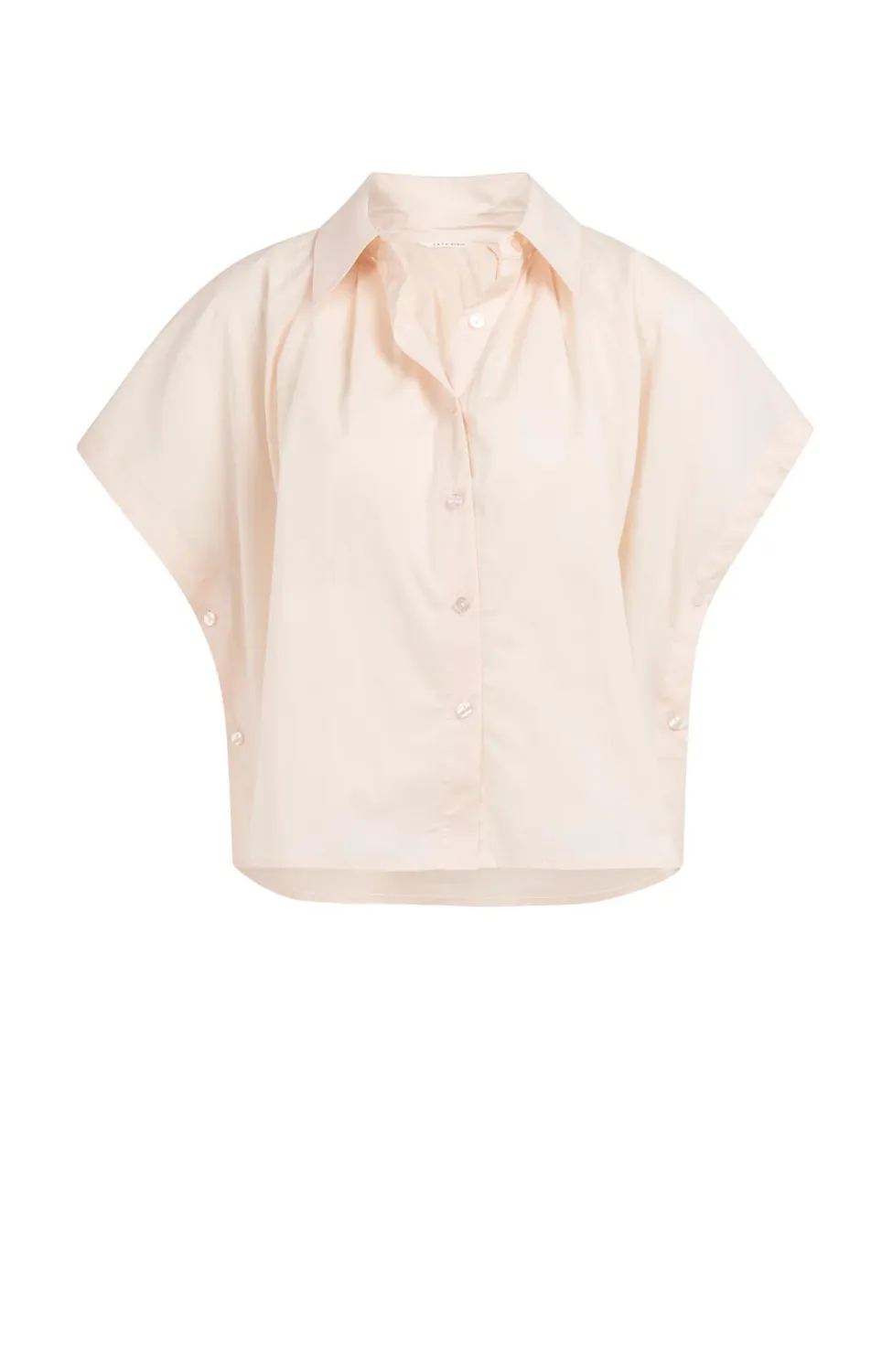 YaYa Sleeveless blouse with button 01-201202-604 CREME DE PECHE ORANG