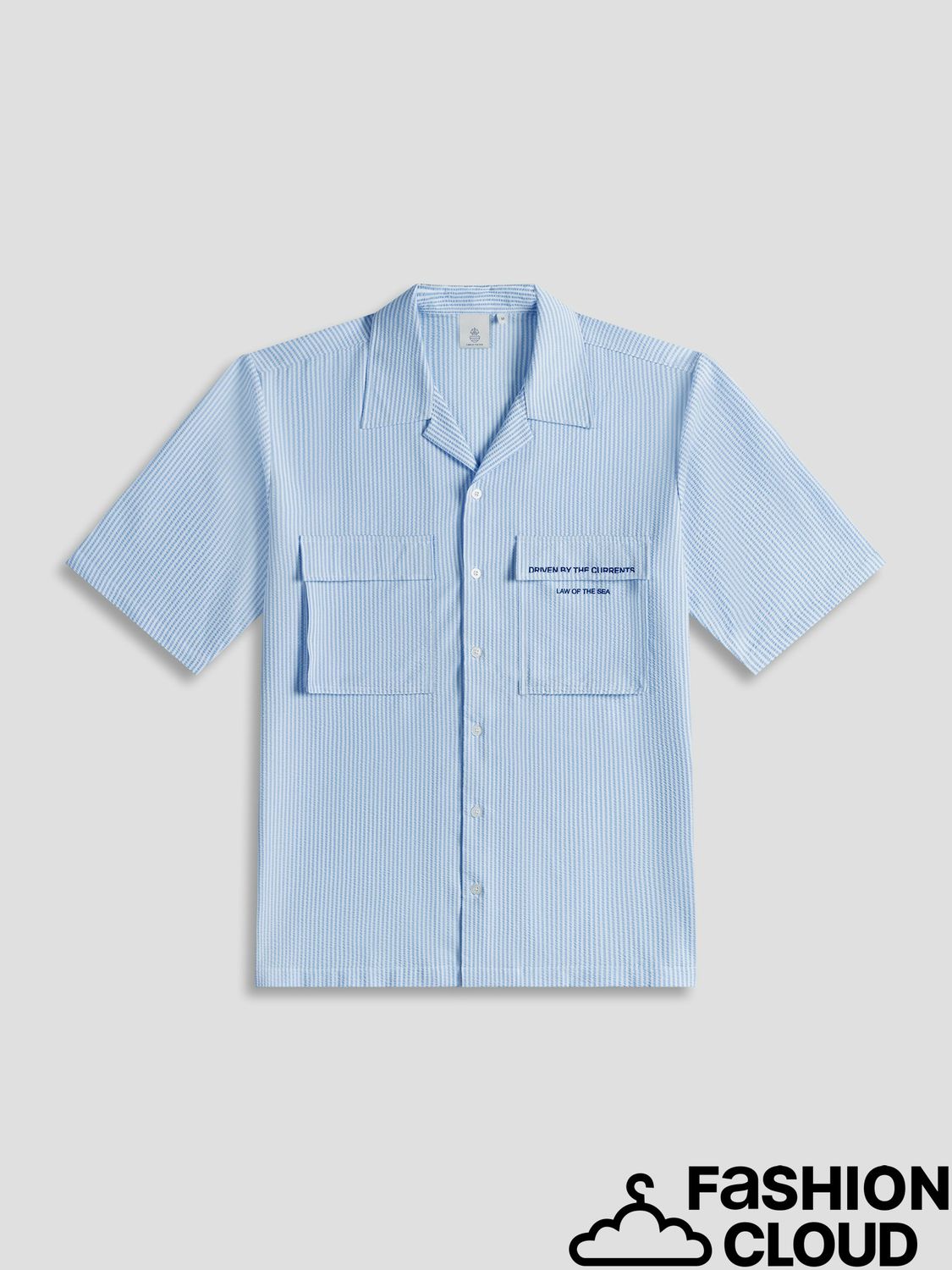 Law Of The Sea CORALYN SEERSUCKER STRIPED SHIRT LAW-10452 Nantucket Breeze