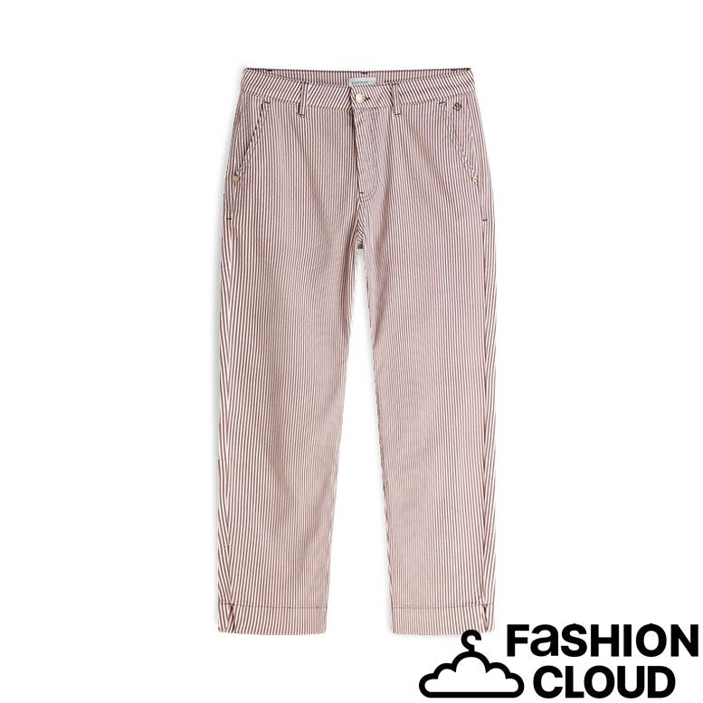 Summum Woman Chino pant Printed stripe twill 4s2988-12478 334