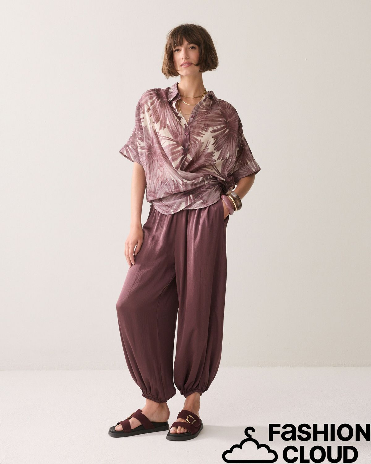 Summum Woman Blouse Flowers all over 2s3481-12450 334