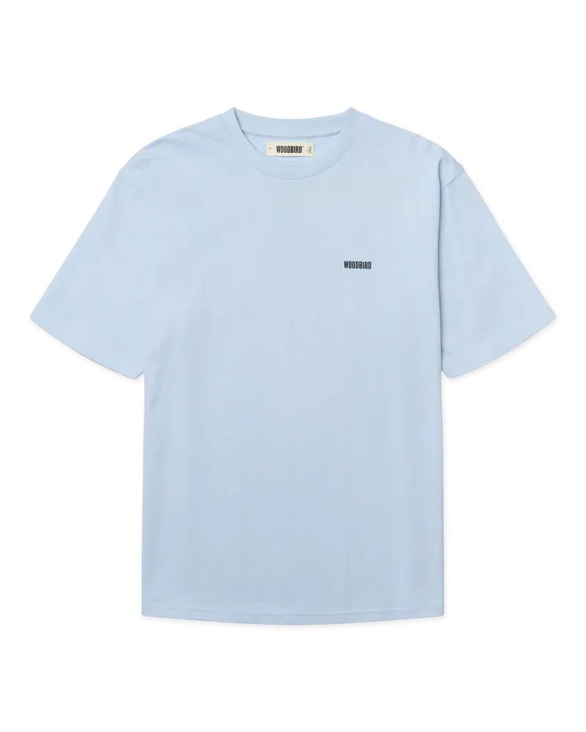 Woodbird WBBaine Octo Tee 2626-402 Dusty Blue