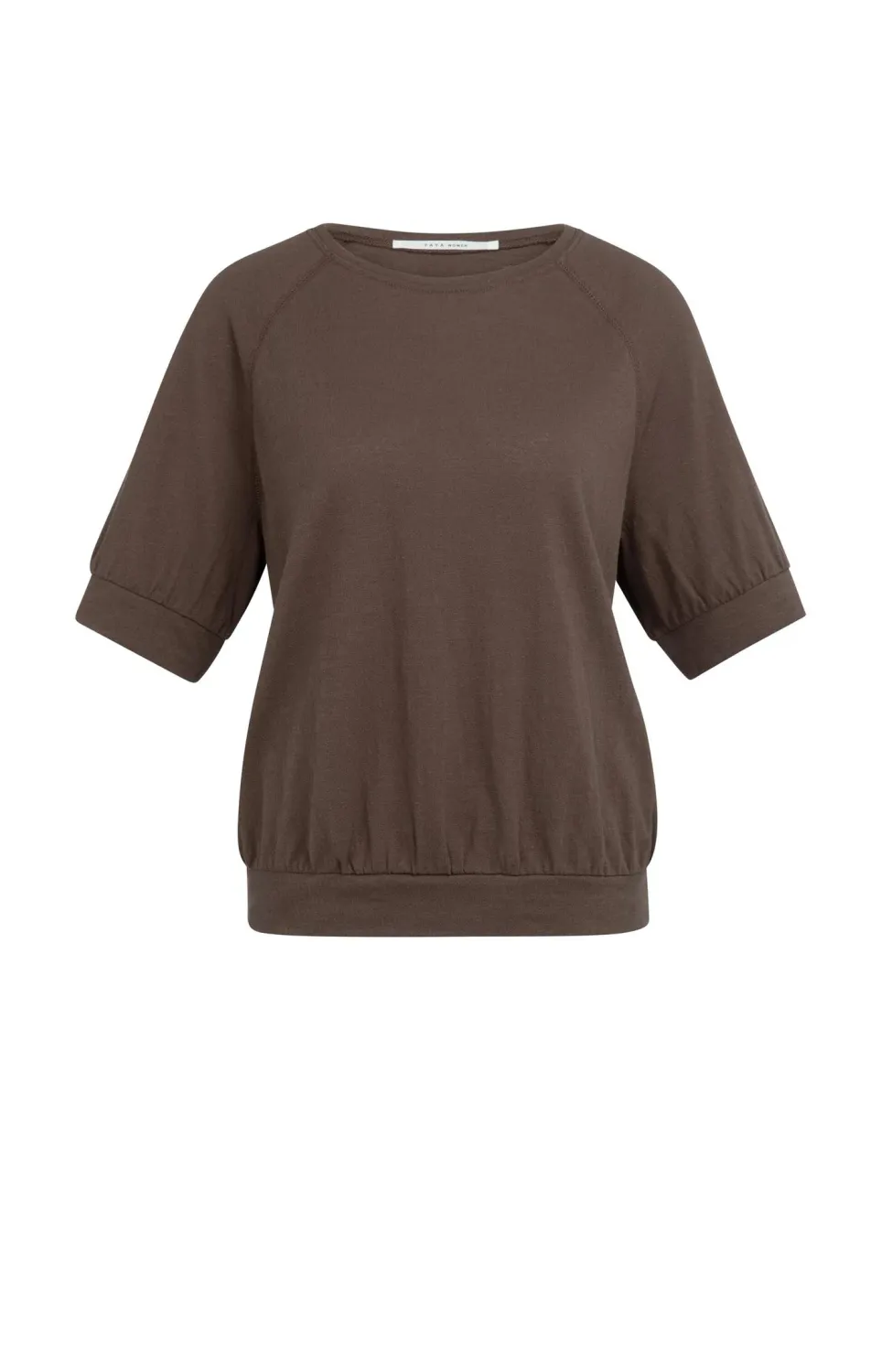 YaYa Jersey top with knitted outloo 01-709373-605 CHOCOLATE MARTINI BR