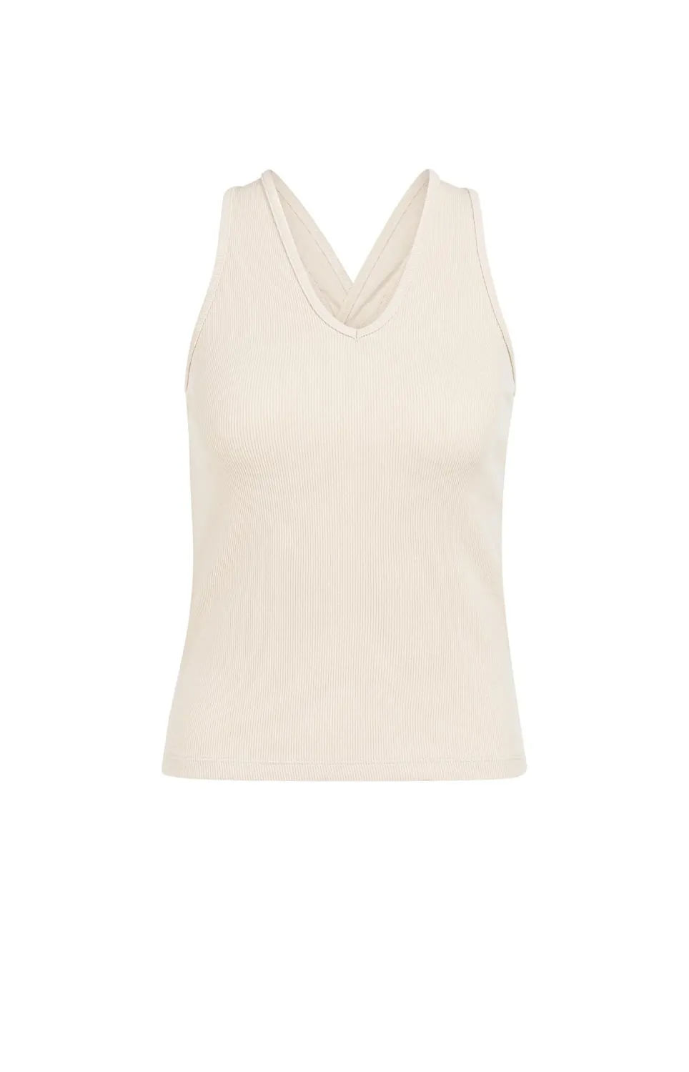 YaYa Singlet with fancy racerback 01-729058-605 CLOUD CREME WHITE