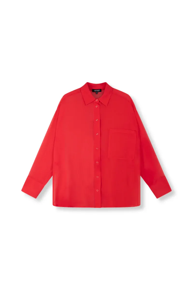 Refined GINNY BLOUSE R2605952183 burned orange
