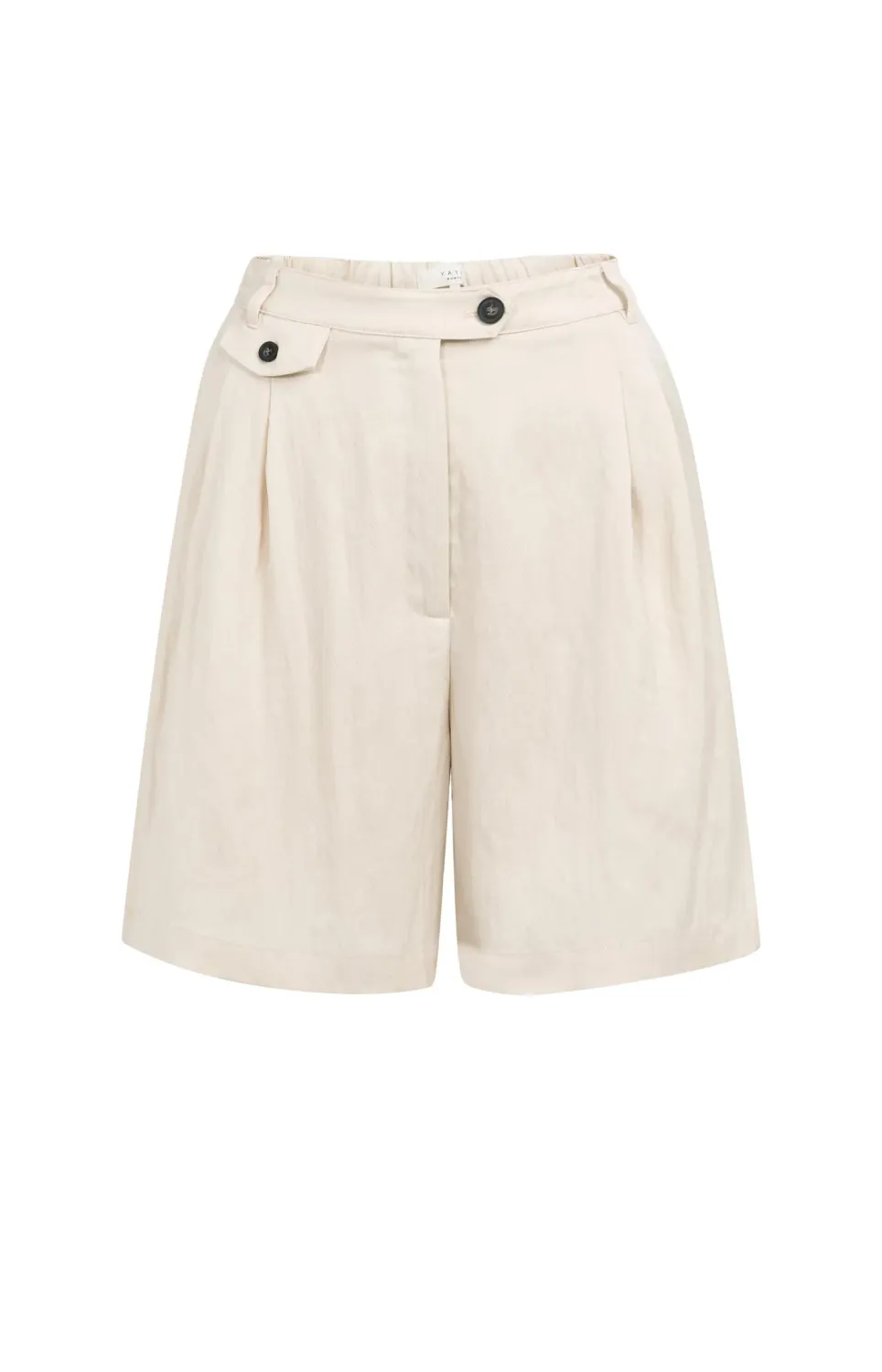 YaYa Woven longer length bermuda sh 01-321032-605 CLOUD CREME WHITE YaYa Woven longer length bermuda sh 01-321032-605 CLOUD CREME WHITE