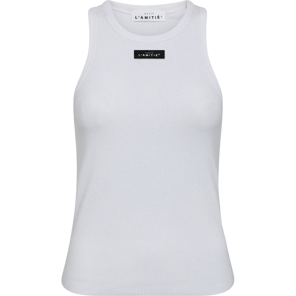 Haute L'Amitie Rib Badge Tank HL10011 White