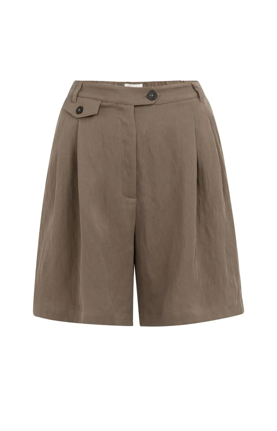 YaYa Woven longer length bermuda sh 01-321032-605 WASHED BROWN