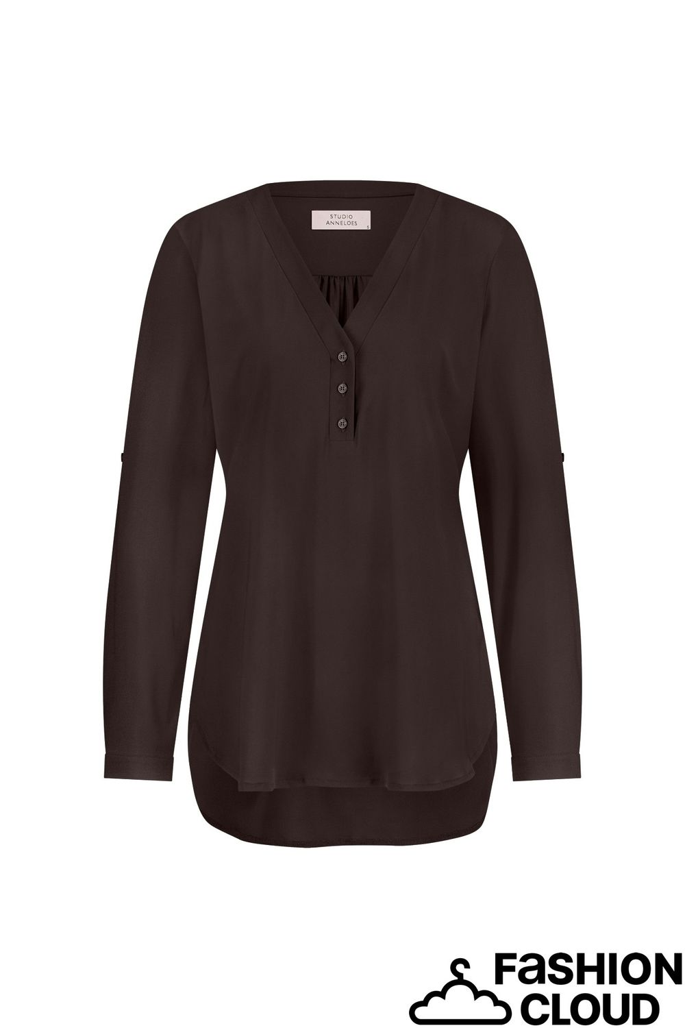 Studio Anneloes Evi blouse 94842 espresso