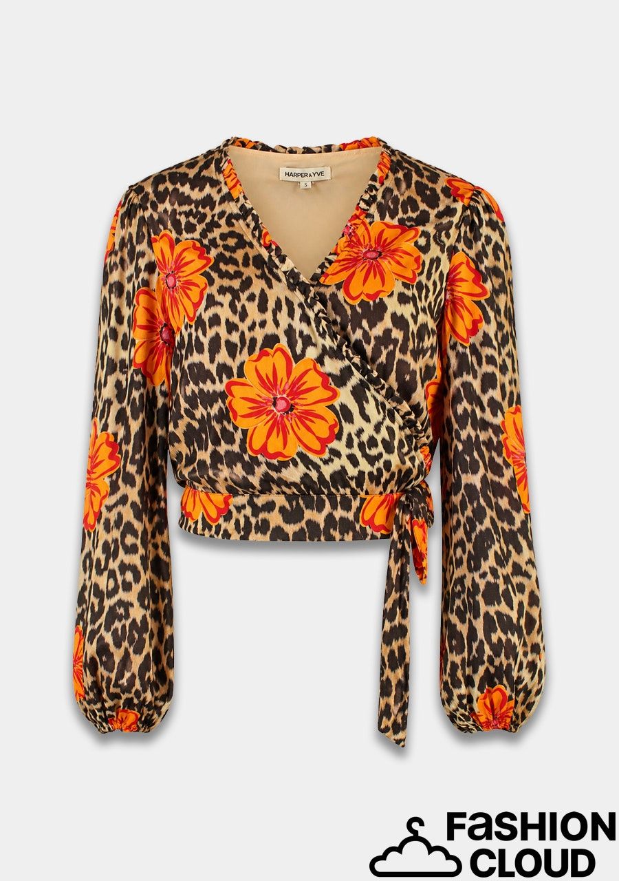 Harper &amp; Yve FLORA-LS HS6P604 LEXIE LEOPARD BLOOM