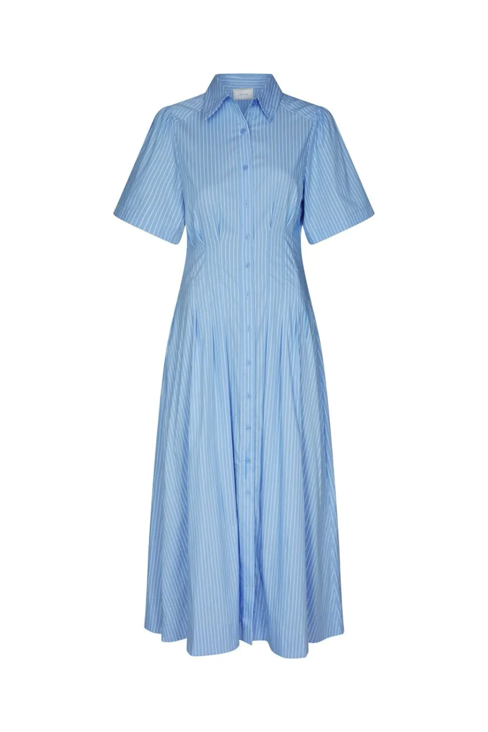 Neo Noir Baia Stripe Poplin Dress 167585 Light Blue Neo Noir Baia Stripe Poplin Dress 167585 Light Blue