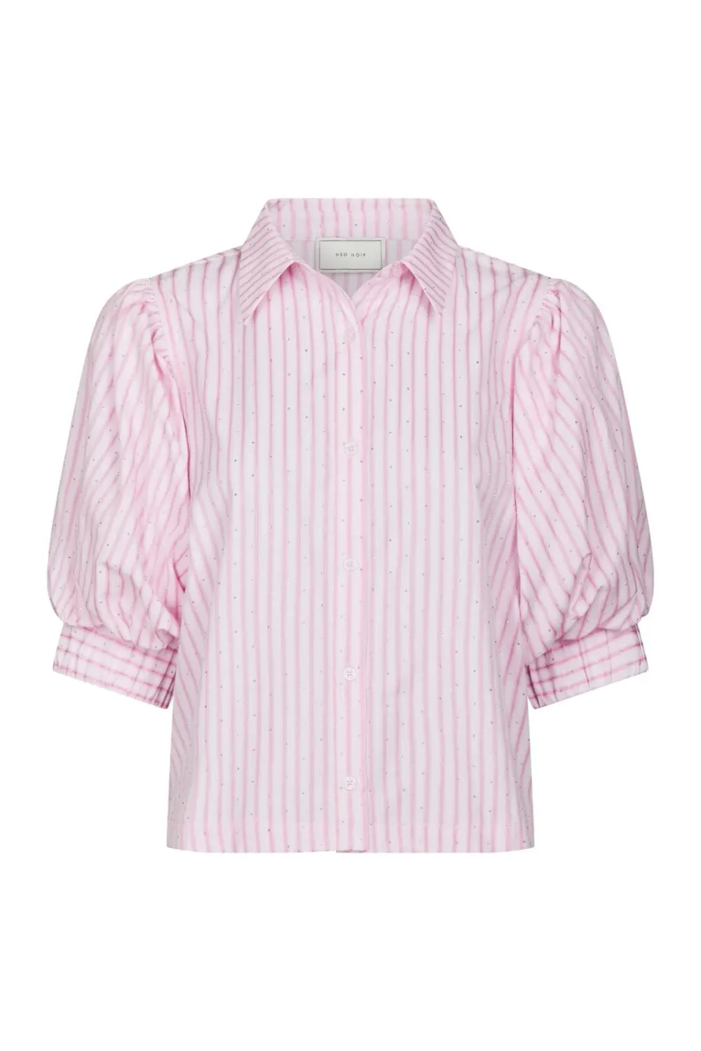 Neo Noir Etta Soft Stripe Stone Shirt 166416 Light pink