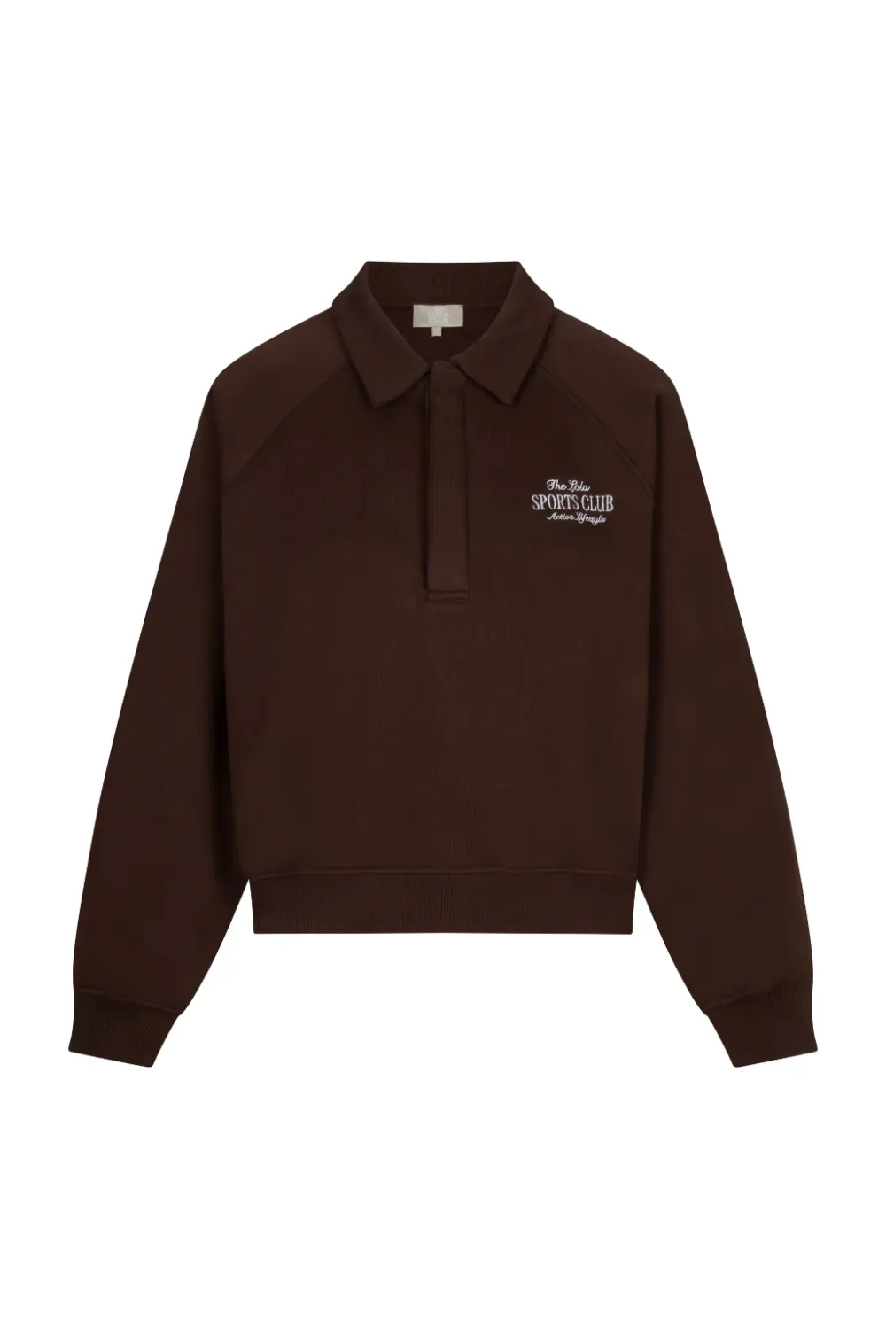 The Lola Club Alix Polo Sweater Alix-001 Espresso