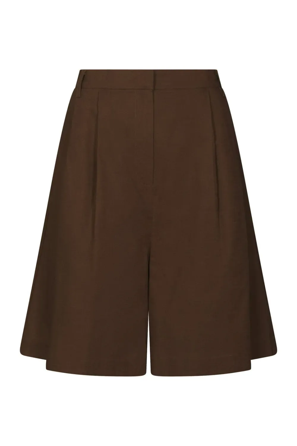Neo Noir Nika Linen Shorts 168253 Dark brown