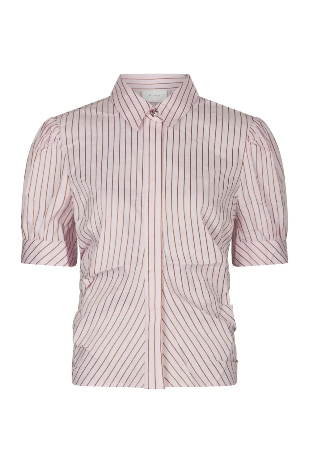 Neo Noir Frannie Structure Stripe Shirt 169900 Light pink